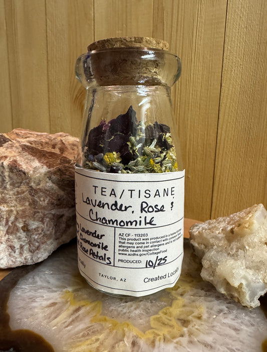 Lavender, Rose and Chamomile Tisane